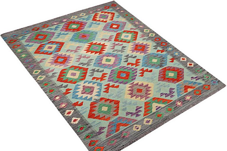 A rug, Kilim, c. 199 x 153 cm.