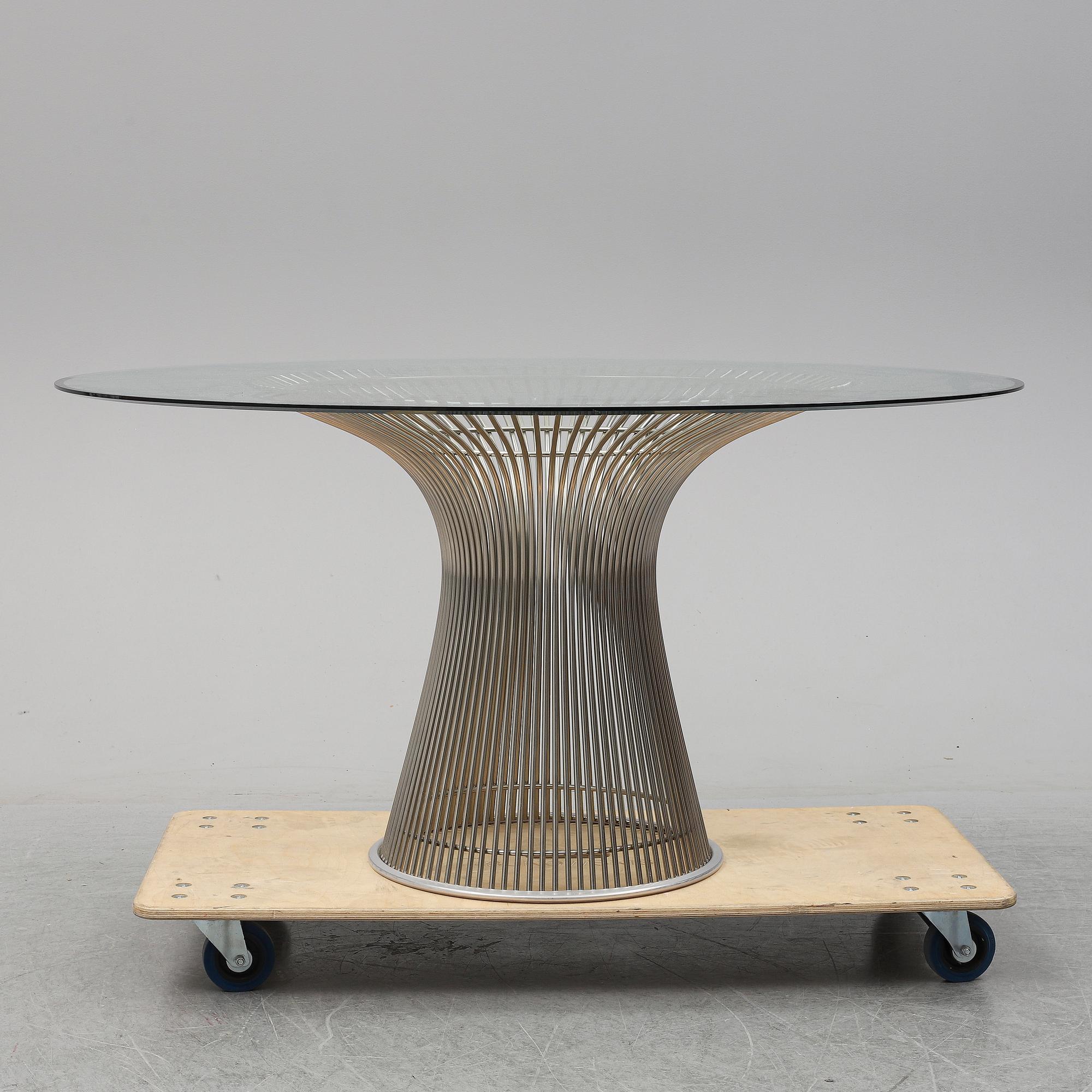 WARREN PLATNER, dinner table, Knoll.