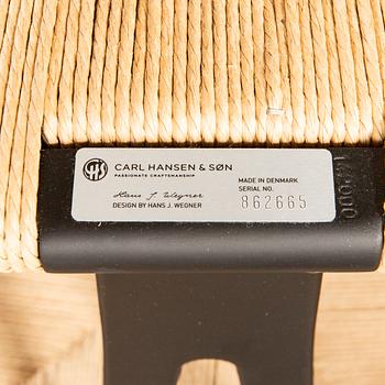 Hans J. Wegner, chairs, 6 pcs, CH-24 "The Y Chair" Carl Hansen & Son Denmark 21st century.