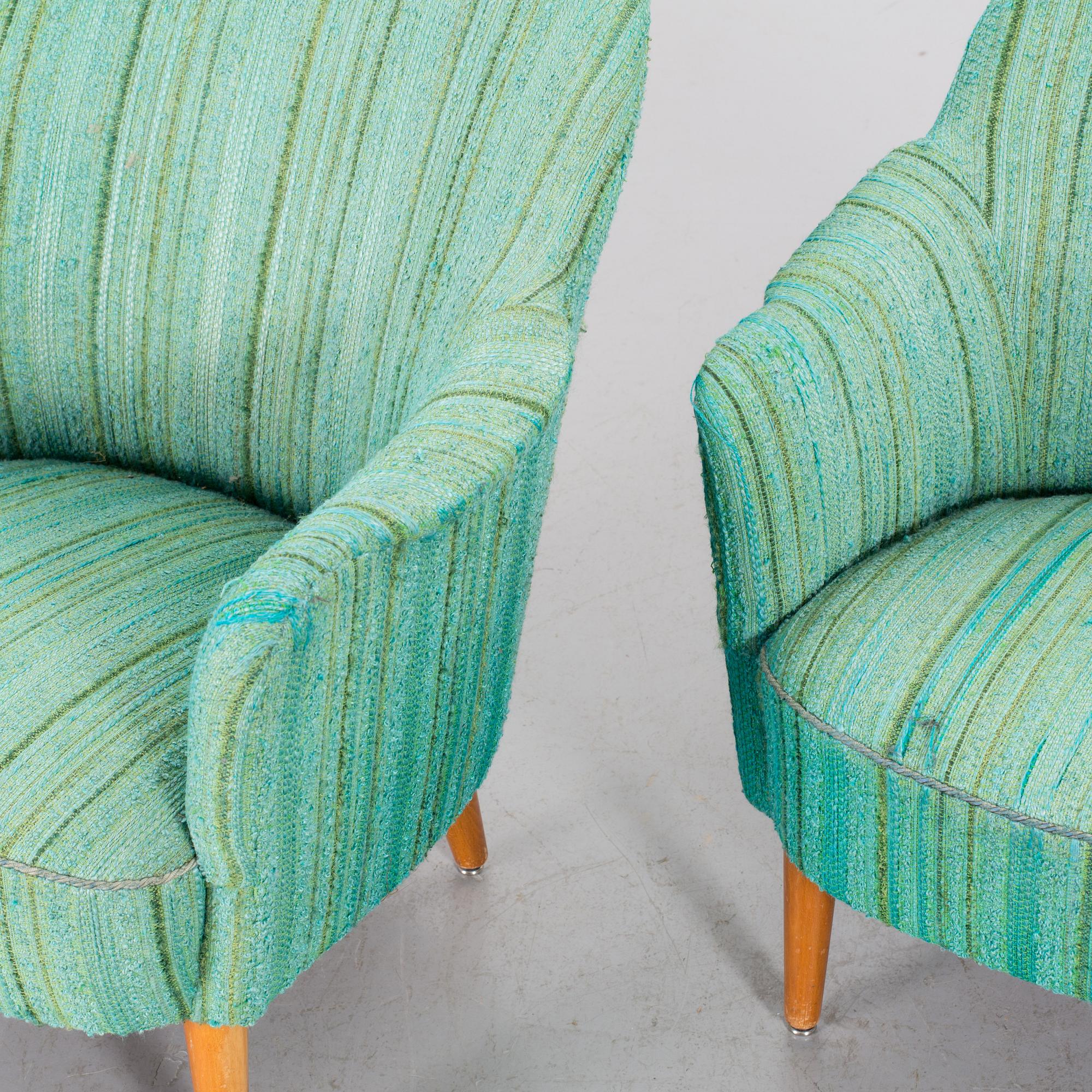 CARL MALMSTEN, fåtöljer ett par "Samspel" 1900-talets andra hälft.