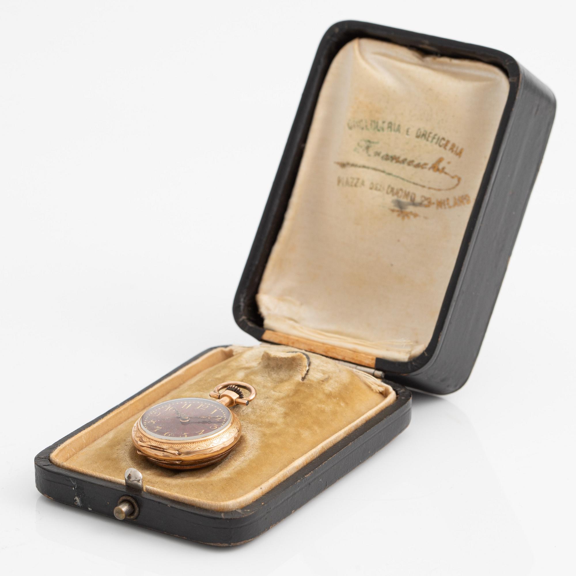 Ladie's pocket watch, clock, 25 mm.