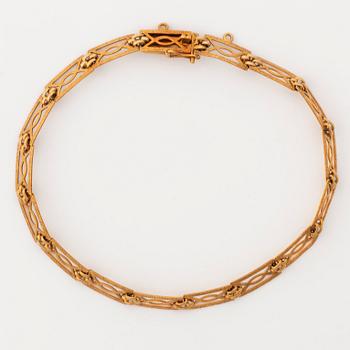 14K gold bracelet, Finland.
