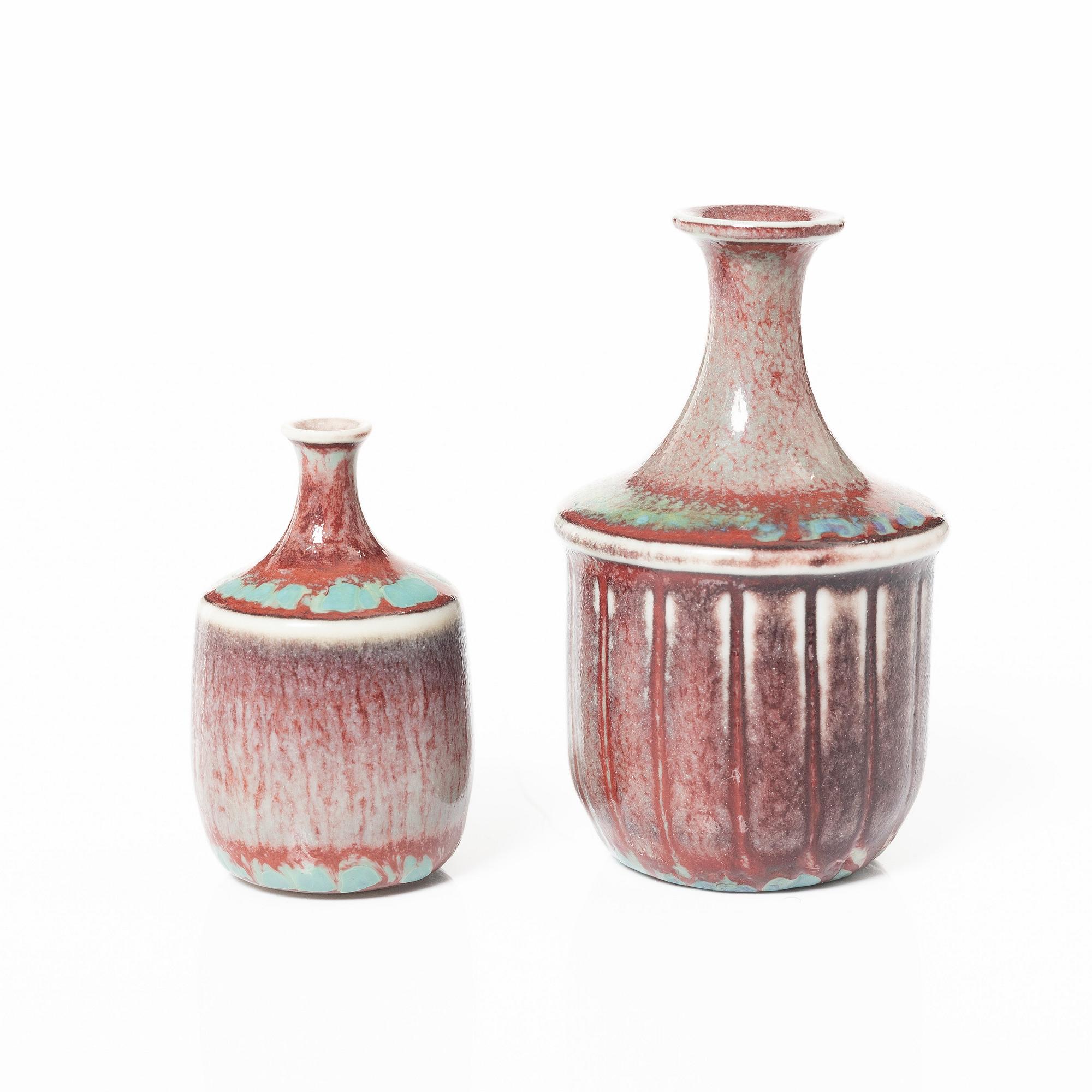 Stig Lindberg, four stoneware miniatures, Gustavsberg.