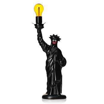 41. Makode Linde, a glazed ceramic sculpture / table lamp 'Statue of Liberty', 2000s.