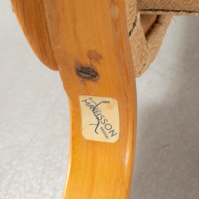 BRUNO MATHSSON, fåtölj, "Eva", Firma Karl Mathsson, Värnamo, 1940-tal.