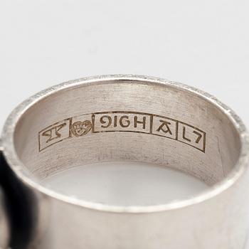 Elis Kauppi, ring, silver, Kupittaan Kulta, Åbo 1964.