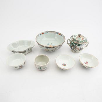 Skålar mm 7 dlr Kina 18/1900-tal porslin.