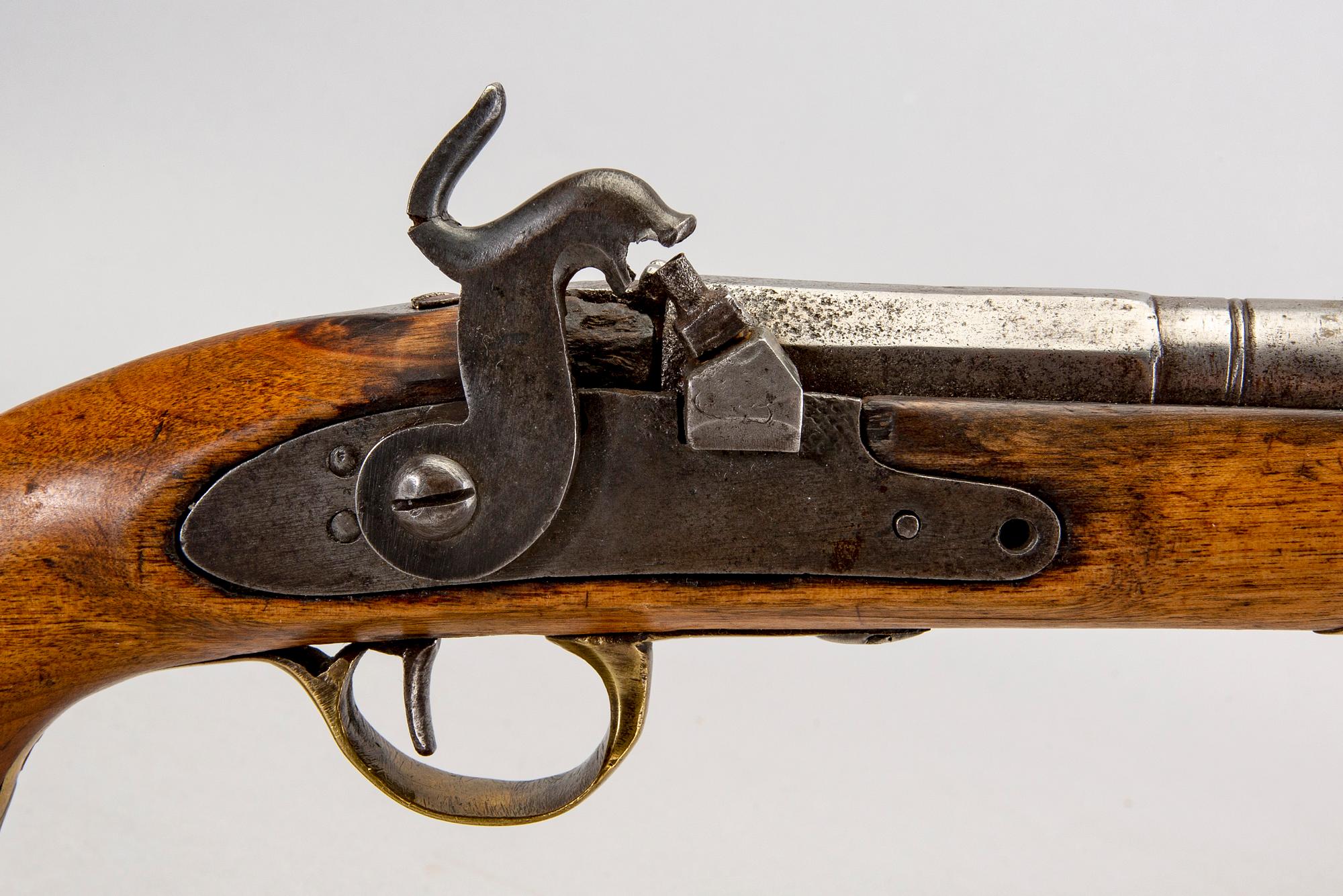Pistol, percussion, probably Sweden, 19th century first part.