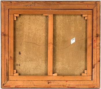 OKÄND KONSTNÄR, olja på duk, signerad T H Janson.