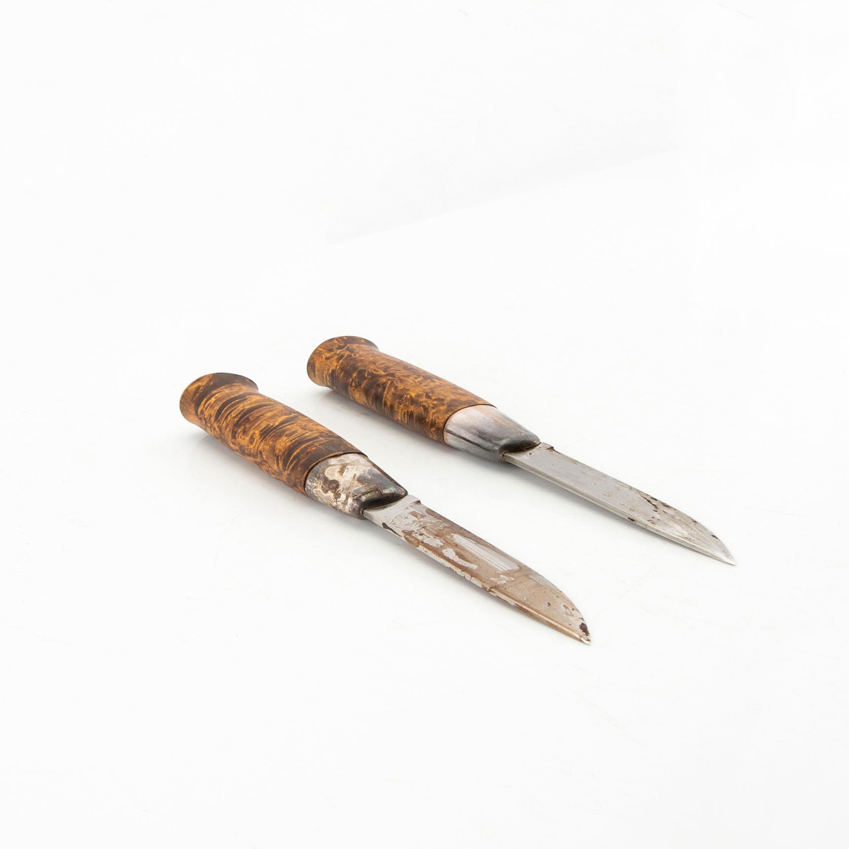 David Andersen knivar 2 st "Peer Gynt-kniven" Norge 1900-talets andra hälft.