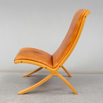 PETER HVIDT & ORLA MØLGAARD NIELSEN, an 'X-stolen' easy chair from Fritz Hansen, Denmark.