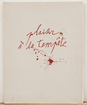 JAMES COIGNARD, mapp, 4 st,carborundumetsning PLAISIR À LA TEMPÊTE. Numrerade 22/30 och signerade. Éditions Semios.