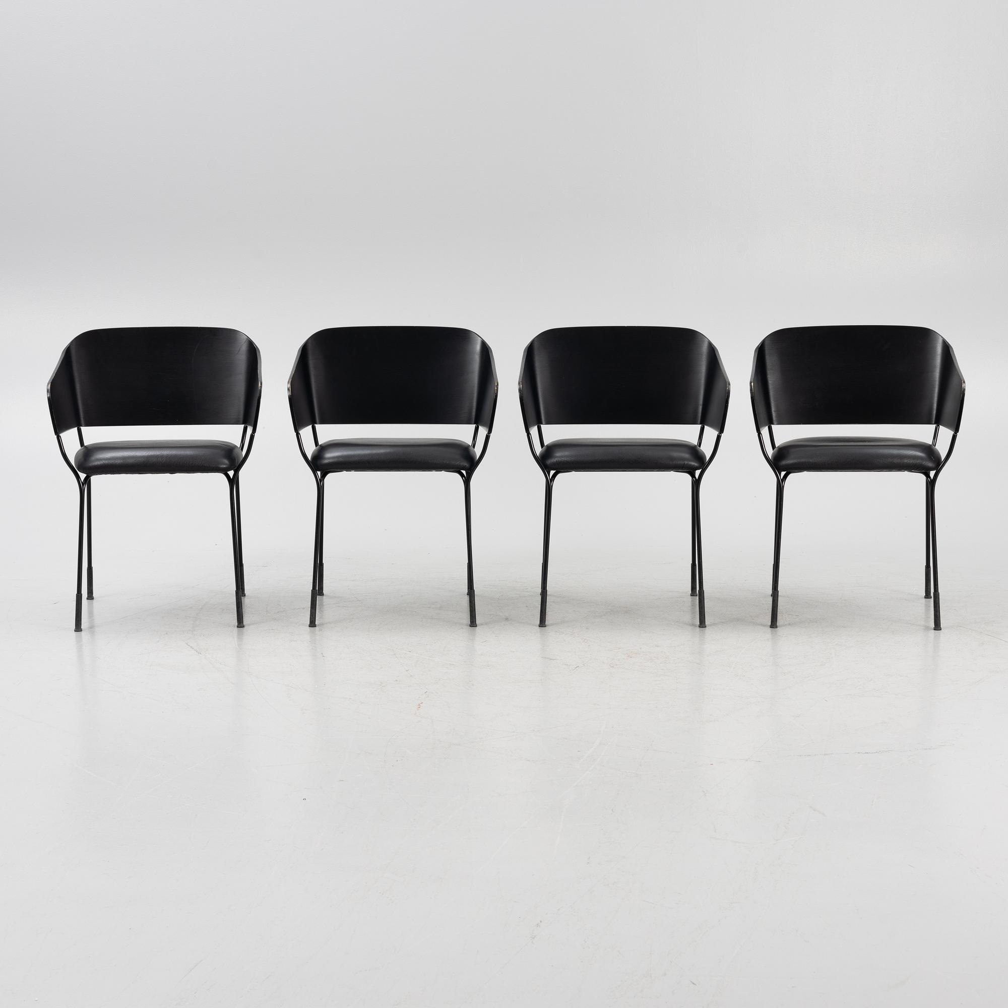 Tuula Falk & Ingrid Backman, chairs, 4 pcs, "Amina", 21st century.
