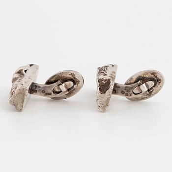 CLAËS E. GIERTTA, cufflinks, silver.