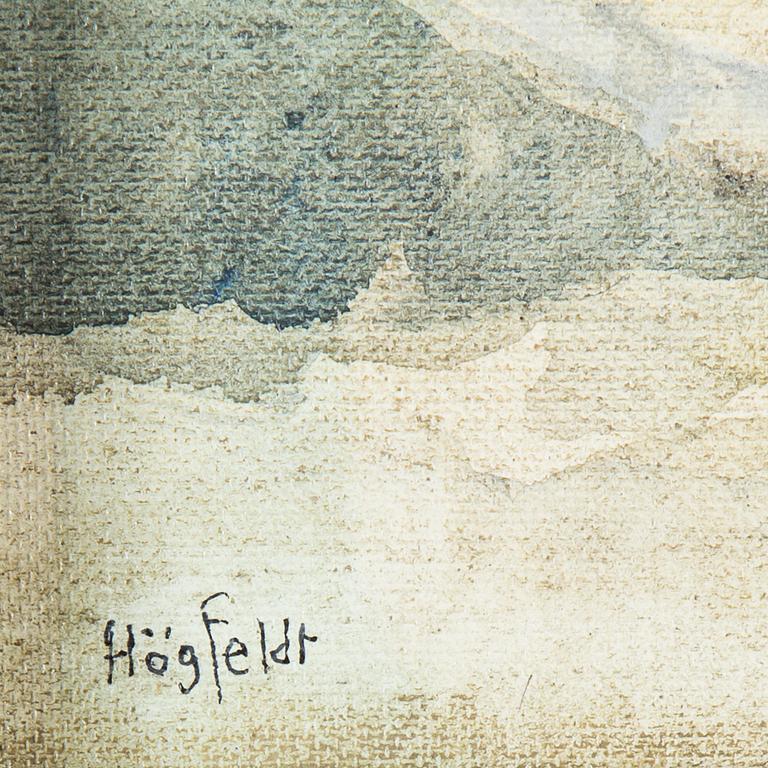 ROBERT HÖGFELDT, olja på duk, signerad.