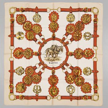 SCARF, Hermès, "Cuivreries",issued 1963.