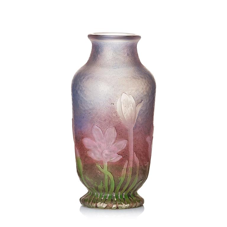 Daum, an Art nouveau cameo glass vase, Nancy, France.