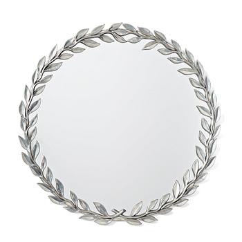 326. Estrid Ericson, a pewter framed mirror, Svenskt Tenn, Sweden, probably 1940's.