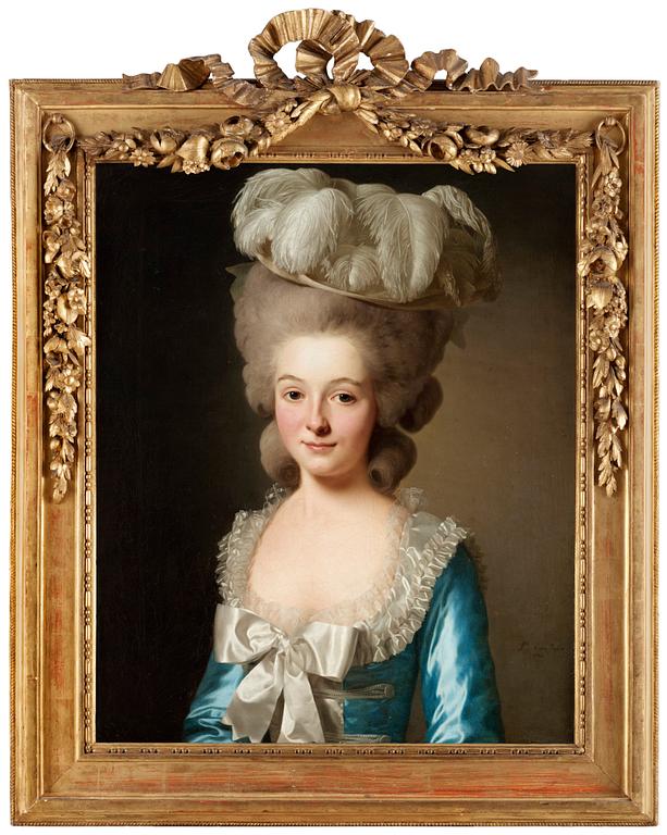 Alexander Roslin, Portrait of a French lady, (called "Mademoiselle de Bionville").