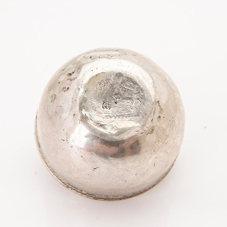 Tumbler, silver, Hans Stadius (active 1722–1735), Kristianstad.
