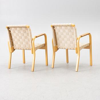 Alvar Aalto, karmstolar, ett par, modell 45, Artek, Finland.