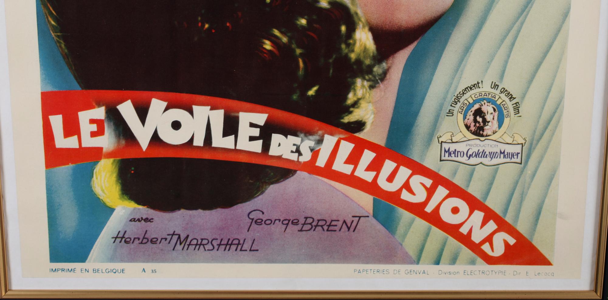 FILMAFFISCH, litografiskt tryck, "The painted veil".
