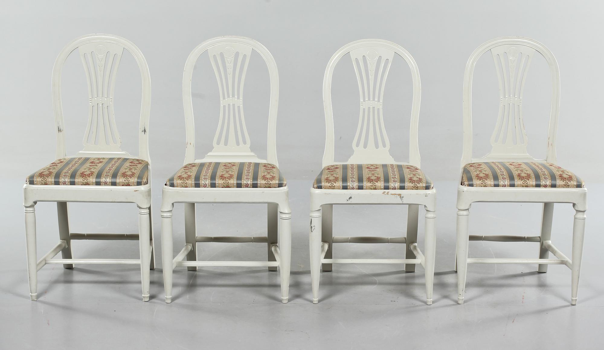 STOLAR, 4 st, sengustavianska, omkring år 1800.