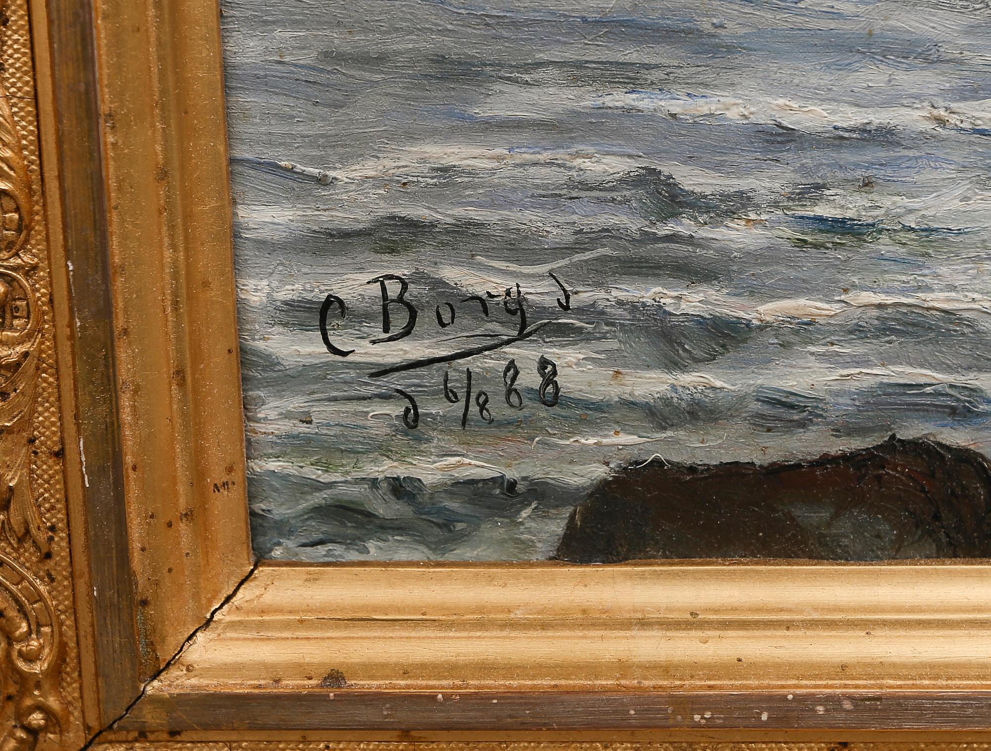 OKÄND KONSTNÄR, olja på duk, signerad Borgs och daterad -88.