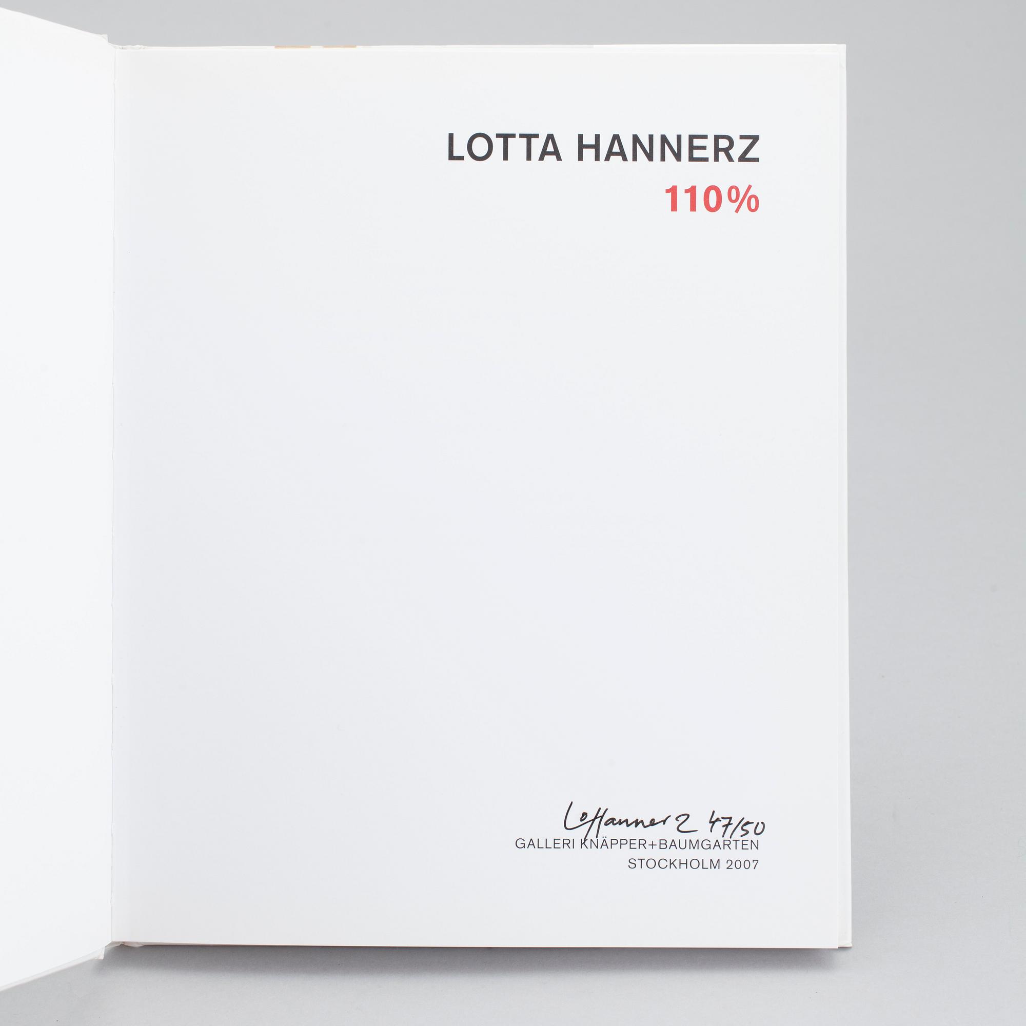 LOTTA HANNERZ, färglitografi. Signerad och numr 47/50. Bok medföljer.