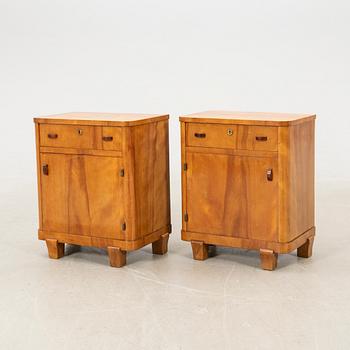 Sängbord ett par Art Deco 1900-talets första hälft.