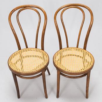 Four mid-20th-century chairs for ZPM Radomsko, Poland.