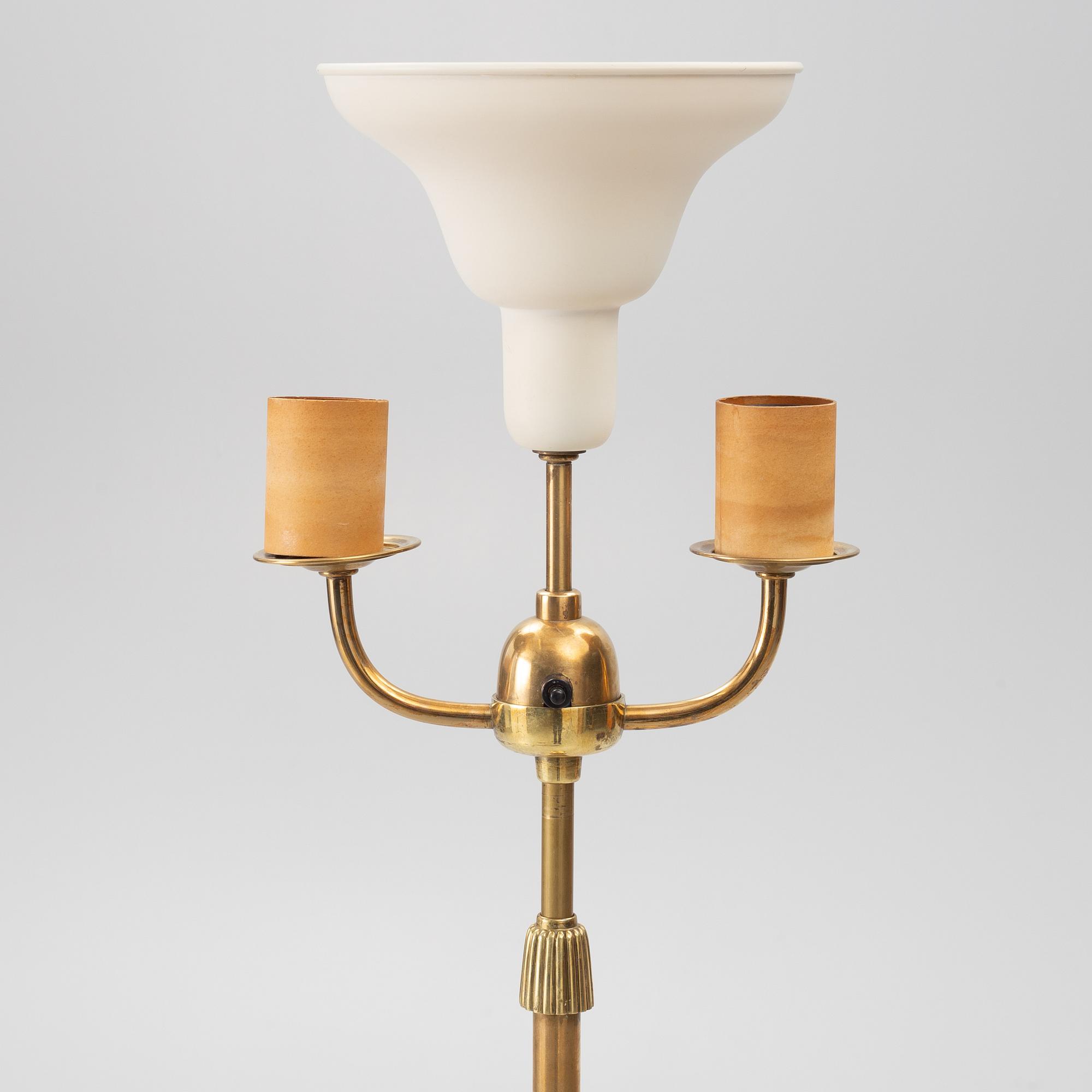 Bertil Brisborg, a floor lamp model 31376, Nordiska Kompaniet, 1940s.