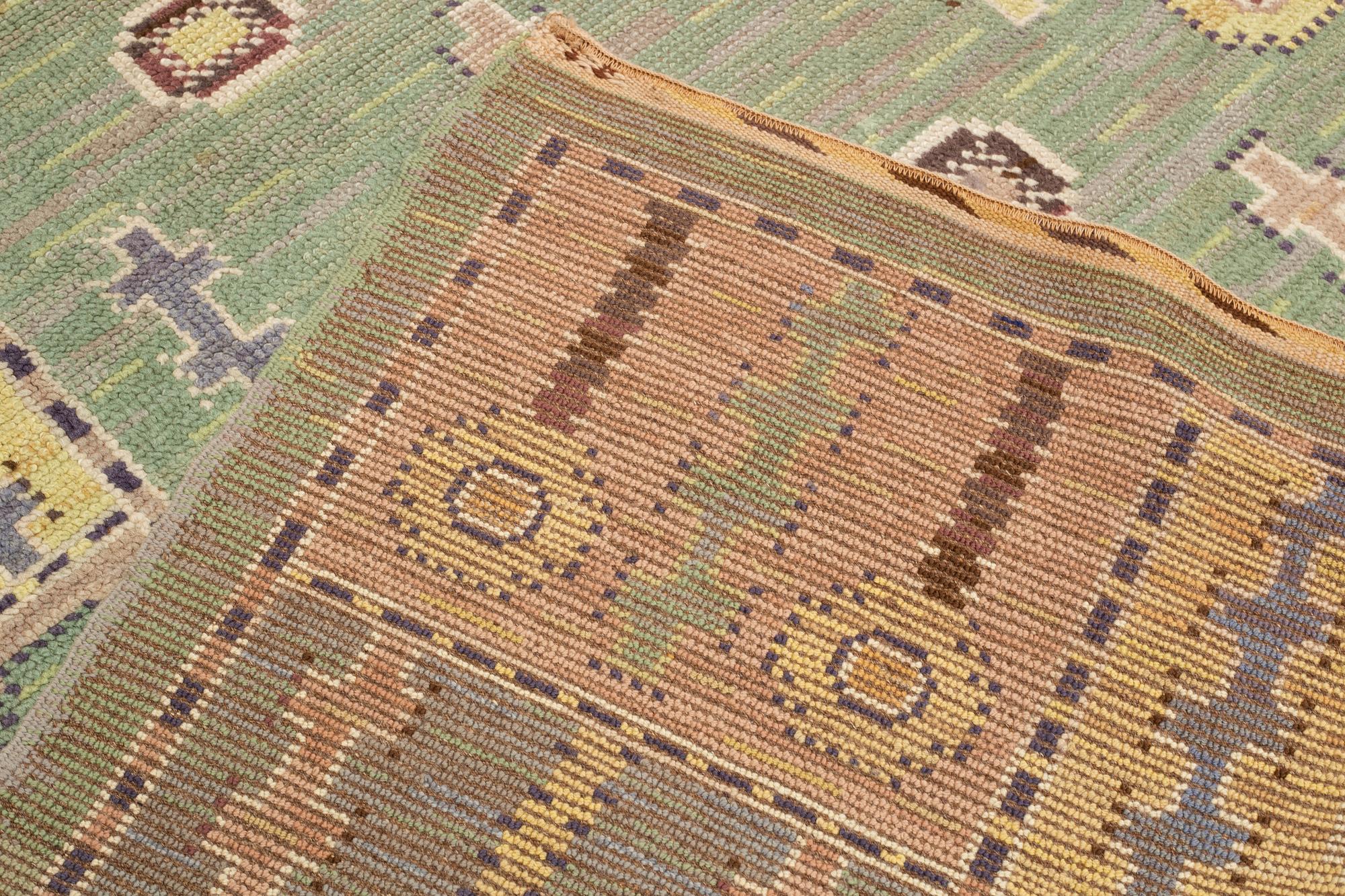 Märta Måås-Fjetterström, matto, "Älgö", knotted pile, ca 338 x 236,5-239,5 cm, signed MMF.