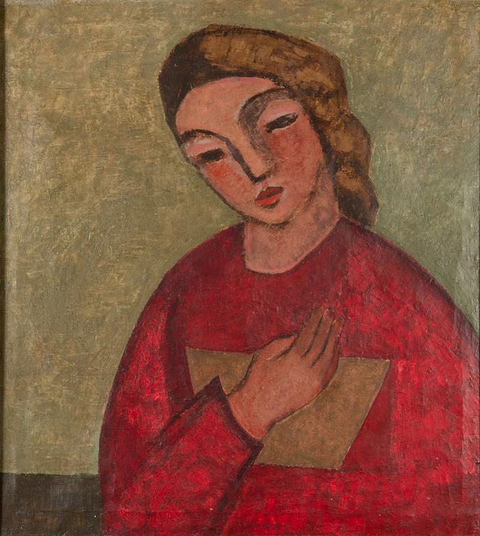 Ahti Lavonen, Girl in red dress.