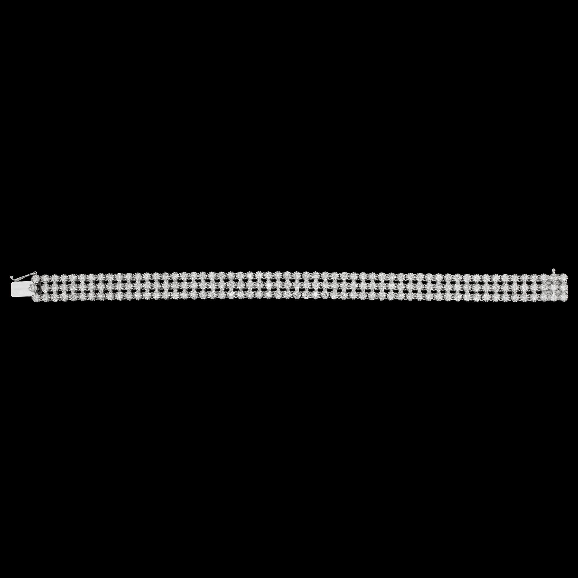 A brilliant cut diamond bracelet, tot. 5.13 cts.