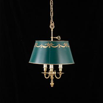 Nystilar · TAKLAMPA, sk lampe a bouillotte, empirstil, 1900-tal.