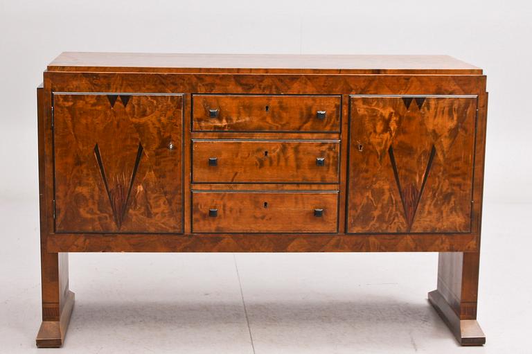 MATSALSMÖBEL, 9 delar, art deco, 1900-talets första hälft.