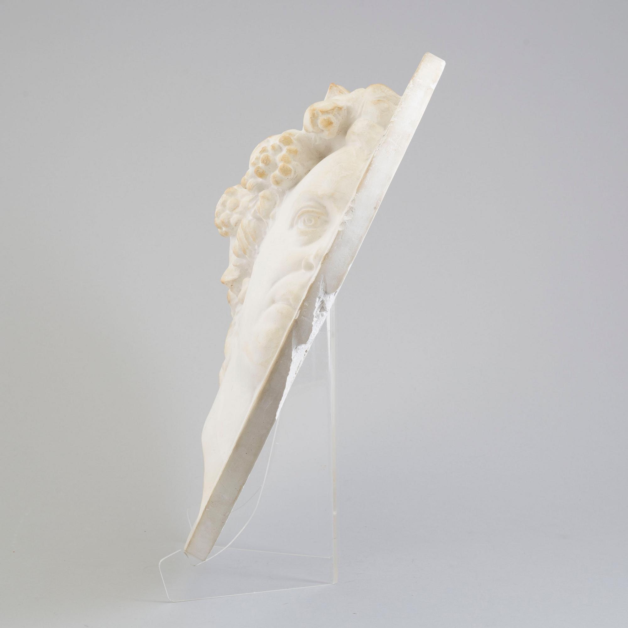 JOHAN TOBIAS SERGEL, efter, medaljong av gips, 1900-tal.