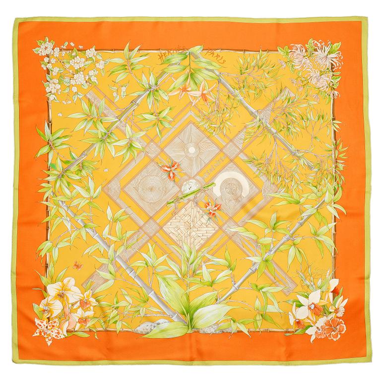 HERMÈS, a silk scarf, "Sérénité".