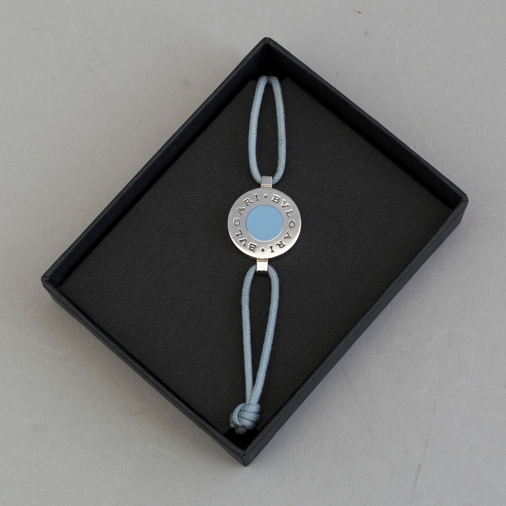 BVLGARI, a sterling silver bracelet.