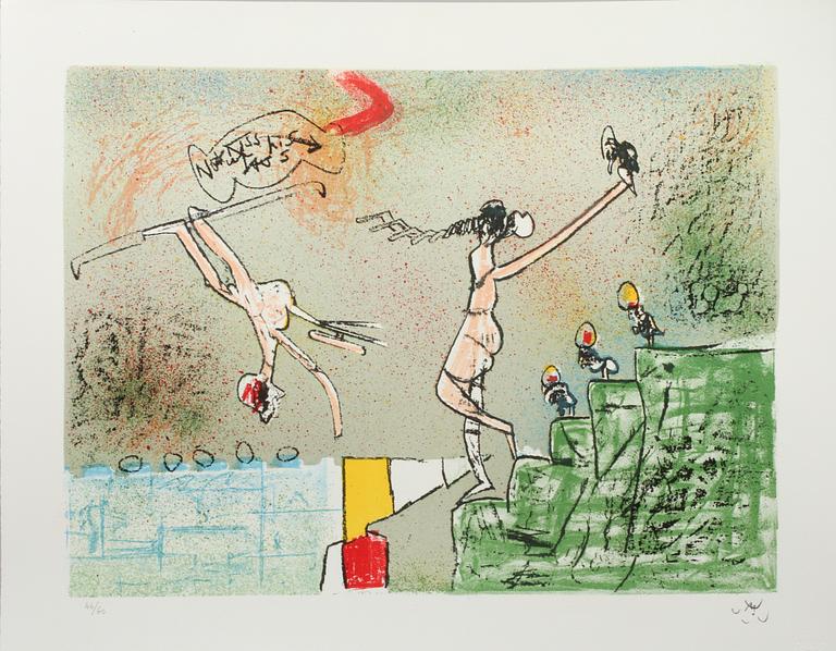 ROBERTO MATTA, färglitografi, signerad och numrerad 46/60.