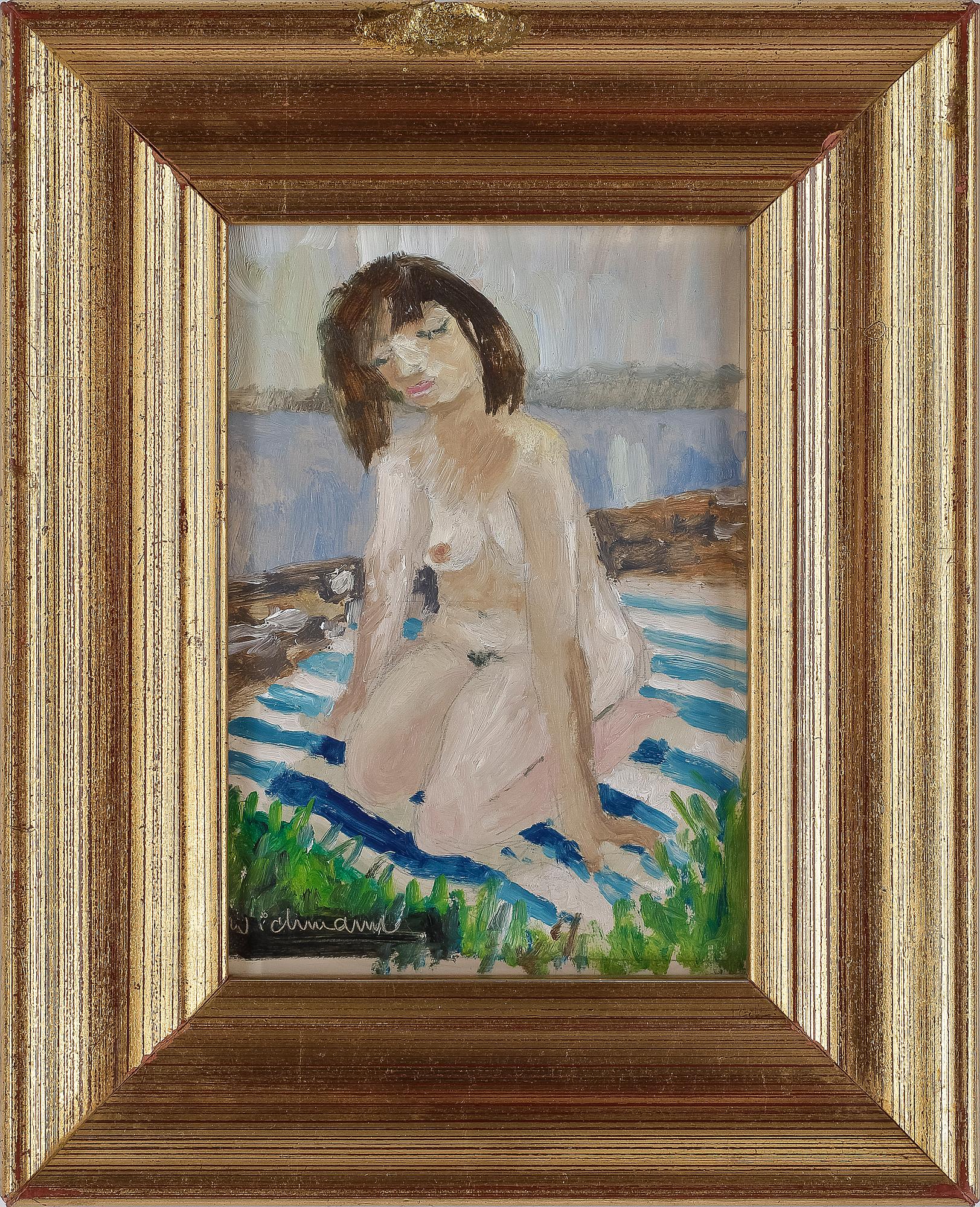 HARRY WICHMANN, olja på pannå, 3 st, signerade, två daterade -78 respektive 72.