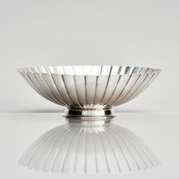Georg Jensen, a sterling silver bowl, design no 856A, design Sigvard Bernadotte, Copenhagen 1945-77.