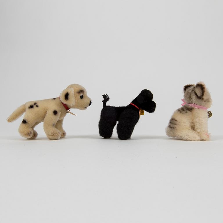 Seven Steiff animals Germany 1960s.