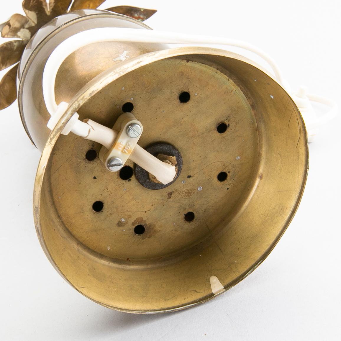 BORDSLAMPA, mässing, 1900-talets andra hälft.