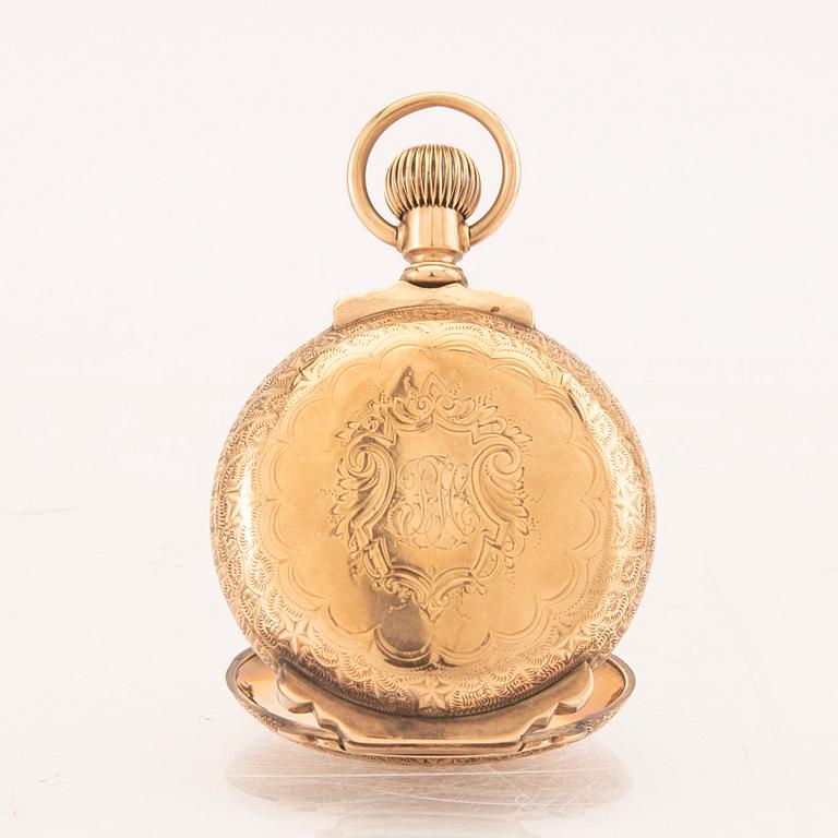 American Watch Company, Waltham, pocket watch, hunter, 54 mm.