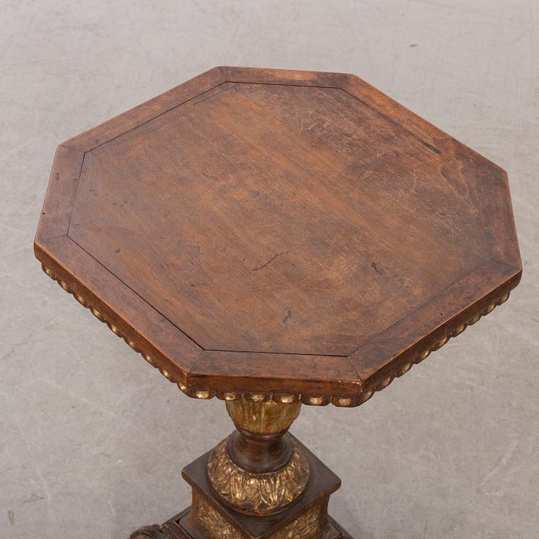 A mid 20th century wood table from Paoletti, Firenze Italy.