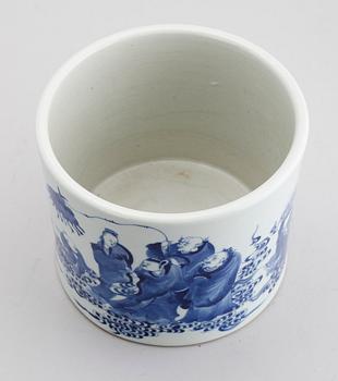 PENSELSKÅL, porslin, Kina, Kangxistil, 1900-tal.