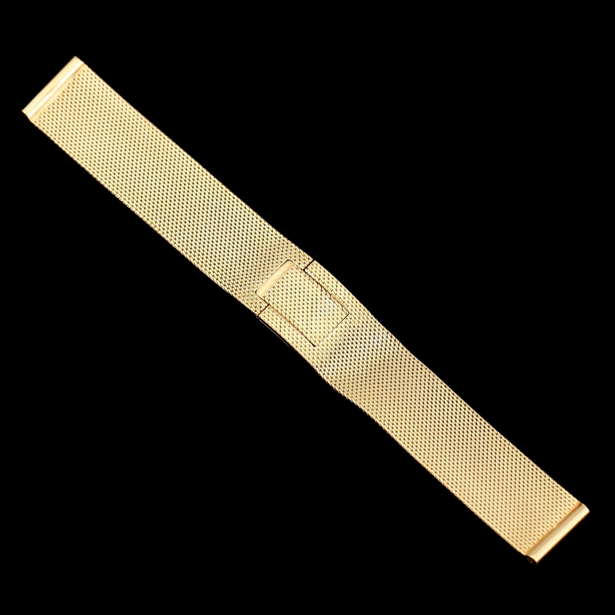 ARMBAND FÖR ARMBANDSUR, 18K guld. Total vikt ca 48 g.