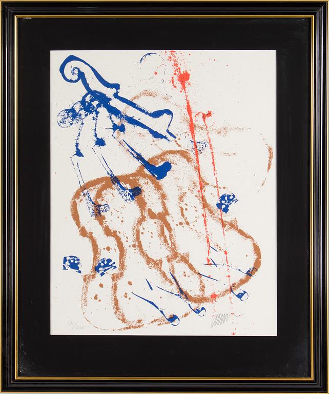 FERNANDEZ ARMAN, serigraph in colors, signed and numbered 171/200.